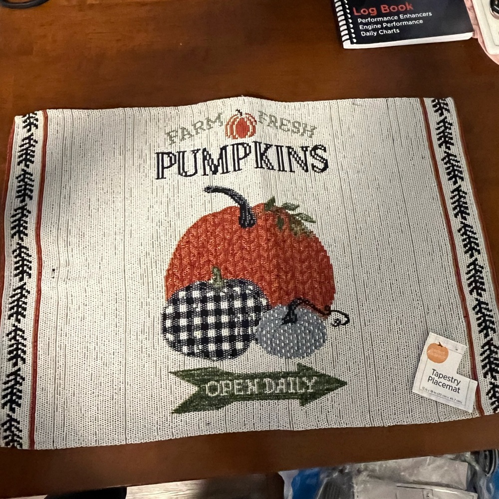 Farm Fresh Pumpkins Tapestry Placemat Set of 4